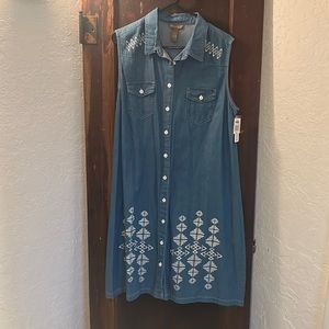 Bit & Bridle Denim dress size Large